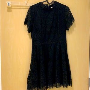 Black lace dress